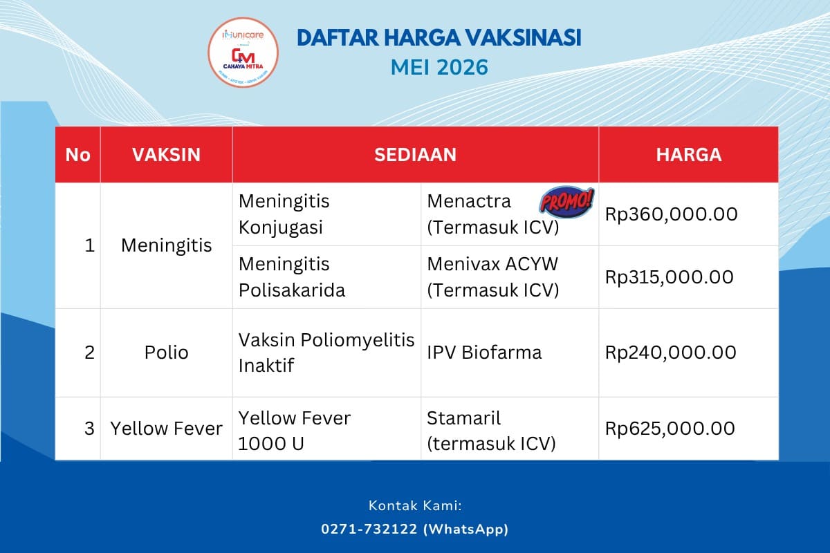promo vaksin bulan mei 2026 klinik cahaya mitra solo