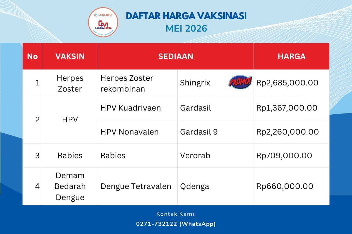 promo vaksin bulan mei 2026 klinik cahaya mitra solo